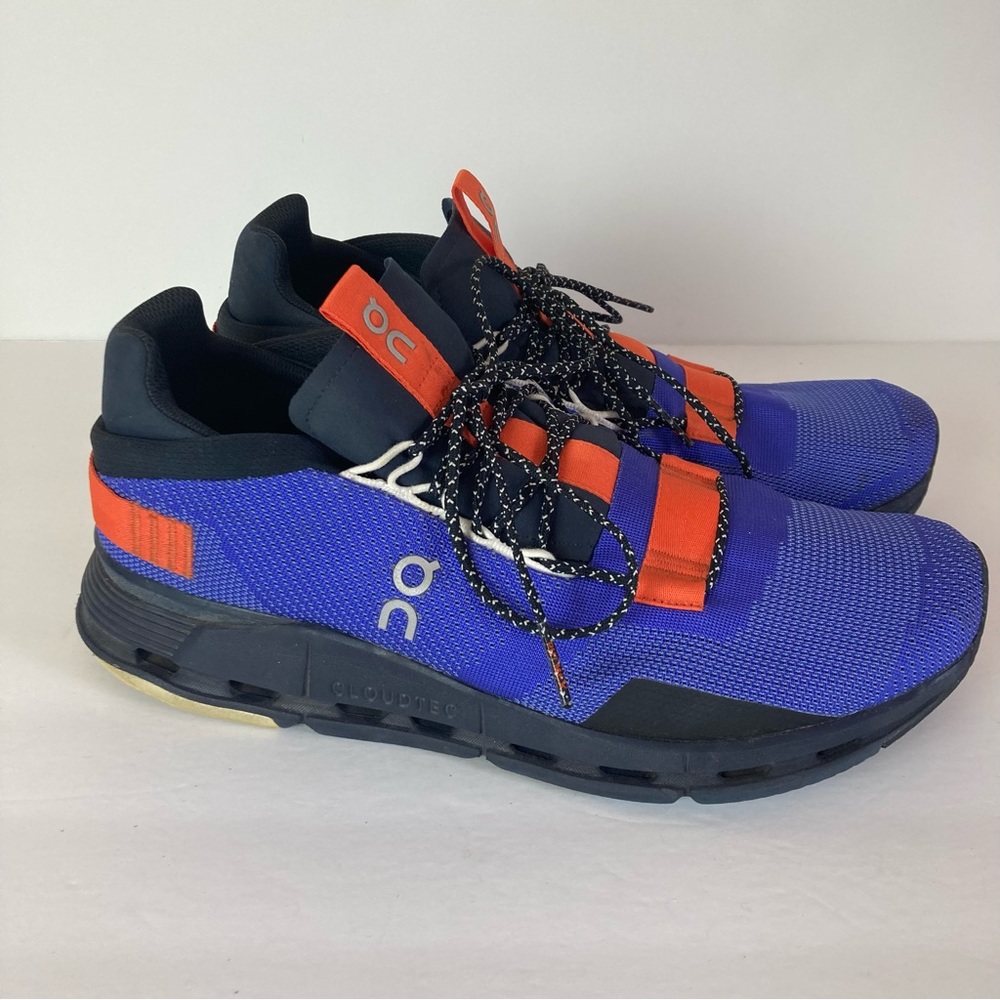 On Running Cloudnova Cobalt Flame Shoes Men’s Size 11.5